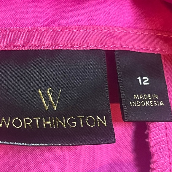 WORTHINGTON sexy career Pink Midi A-Line Skirt - Picture 5 of 7